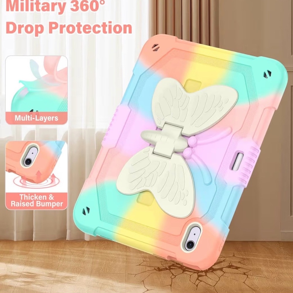 Case for iPad 11'' (A16) 11th/10th Gen with Kickstand & Screen Protector